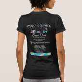 ホログラムが輝くメイドのハウスクリーニングチラシ Tシャツ (裏面)