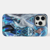 ホログラムで輝きをプラスして保護する iPhoneケース (裏面横)