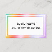 ホログラムの描画 名刺 (裏面)