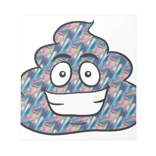 ホログラムウンチ絵文字 ノートパッド (正面)