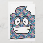 ホログラムウンチ絵文字 便箋 (正面/裏面)