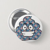 ホログラムウンチ絵文字 缶バッジ (正面&裏面)