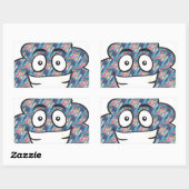 ホログラムウンチ絵文字 長方形シール (シート)