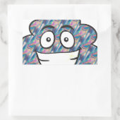 ホログラムウンチ絵文字 長方形シール (バッグ)