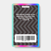 ホログラムカスタムロゴ バッジ (裏面)