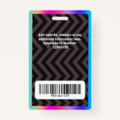 ホログラムカスタムロゴ バッジ (裏面)