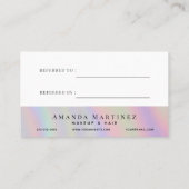 ホログラムサロン紹介名刺 名刺 (裏面)