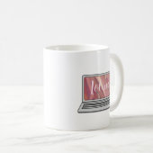 ホログラムデザインなし 笑 コーヒーマグカップ (正面右)