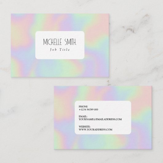ホログラムデザイン効果名刺 名刺 (正面/裏面)