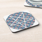ホログラムペンタグラム コースター (左側)