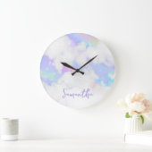 ホログラムマーブル名 ラージ壁時計 (ホーム)