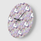 ホログラム一角絵文字時計 ラージ壁時計 (傾斜)