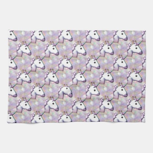 ホログラム一角絵文字 キッチンタオル (横)