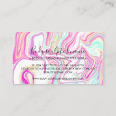 ホログラム体彫刻コント絵画リング 名刺 (裏面)