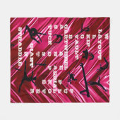 ホログラム体操スキルクロスワード フリースブランケット (正面(横))