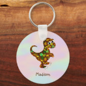 ホログラム及び恐竜 キーホルダー (正面)