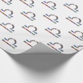 ホログラム図書館 ラッピングペーパー (角)