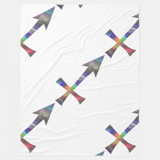 ホログラム射手座のブランケット フリースブランケット (正面)