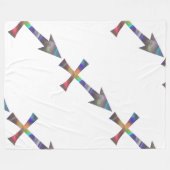 ホログラム射手座のブランケット フリースブランケット (正面(横))