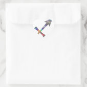 ホログラム射手座 ハートシール (バッグ)