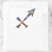 ホログラム射手座 長方形シール (バッグ)