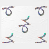 ホログラム山羊座毛布 フリースブランケット (正面(横))