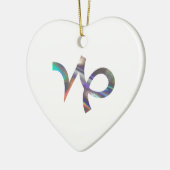 ホログラム山羊座 セラミックオーナメント (左)