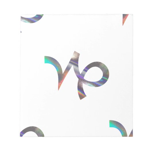 ホログラム山羊座 ノートパッド (正面)