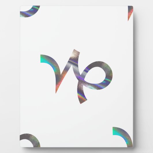 ホログラム山羊座 フォトプラーク (正面)