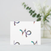 ホログラム山羊座 ポストカード (スタンド正面)