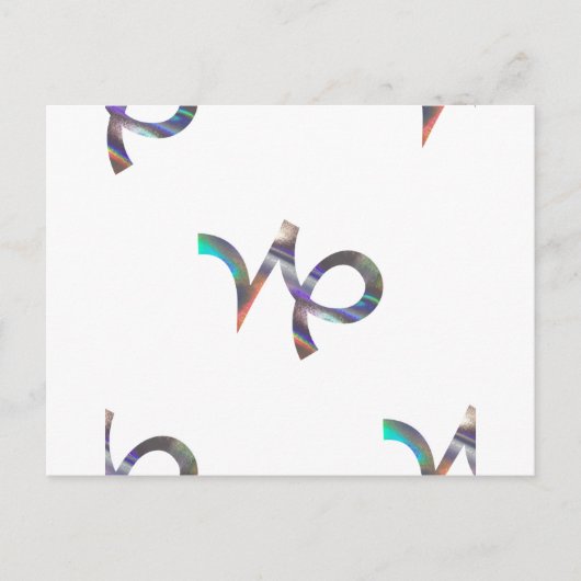 ホログラム山羊座 ポストカード (正面)