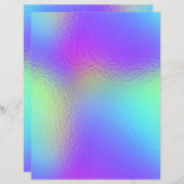 ホログラム模様の偽箔スクラップブッキングペーパー　No. 70 (正面/裏面)