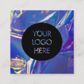 ホログラム社会的な媒体の名刺 スクエア名刺 (正面)