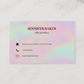 ホログラム美しいサロン 名刺 (裏面)