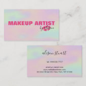 ホログラム背景 名刺 (正面/裏面)