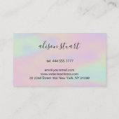 ホログラム背景 名刺 (裏面)