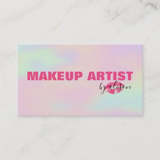 ホログラム背景 名刺 (正面)