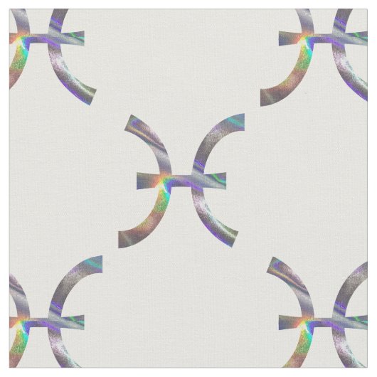 ホログラム魚座 ファブリック (クローズアップ)