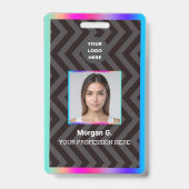 ホログラム カスタム ロゴ バッジ (正面)