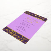 ホログラム スクロール 枠 あなたが選ぶ すべての色 箔招待状 (回転した状態)