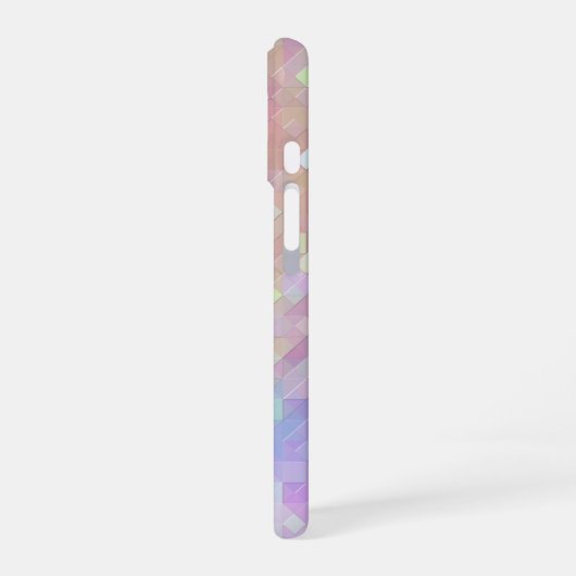 ホログラム スパークル モザイク: iPhone 16ケース (左側面)