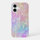 ホログラム スパークル モザイク: iPhone 16ケース (裏面)