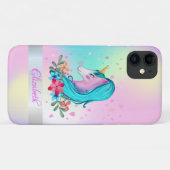 ホログラム ユニコーン 花 ハート Case-Mate iPhoneケース (裏面(横))