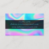 ホログラムD20パターン | PnP Tabletopゲーマーサイコロ 名刺 (裏面)