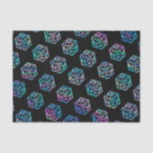 ホログラムD20パターン | PnP Tabletopゲーマーサイコロ 薄葉紙 (正面)