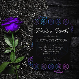 ホログラムD20 | PnP Tabletopサイコロサプライズパーティー 招待状