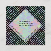 ホログラモダンフィック対称型名刺 スクエア名刺 (裏面)