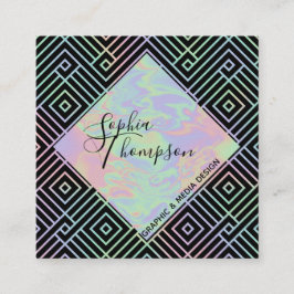 ホログラモダンフィック対称型名刺 スクエア名刺