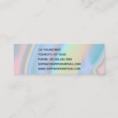 ホログラモダンフィック液大理石 スキニー名刺 (裏面)