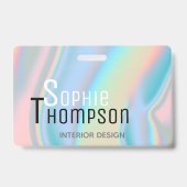 ホログラモダンフィック液大理石 バッジ (裏面)